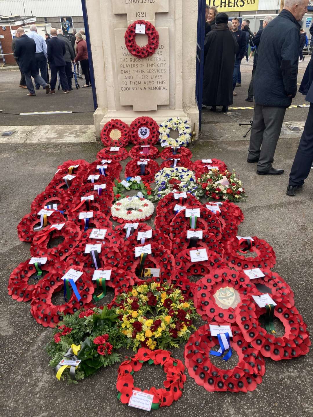 Memorial Stadium Gates remembrance service